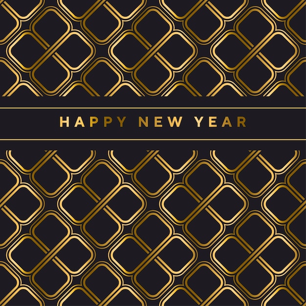 black and gold vector seamless pattern in art deco style. 