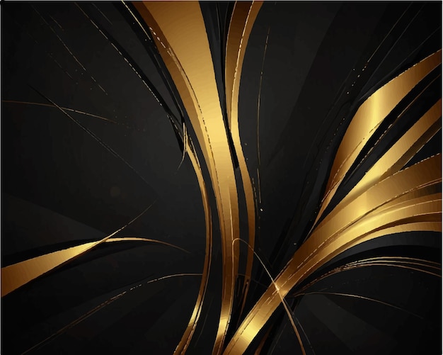 Black and golden abstract background