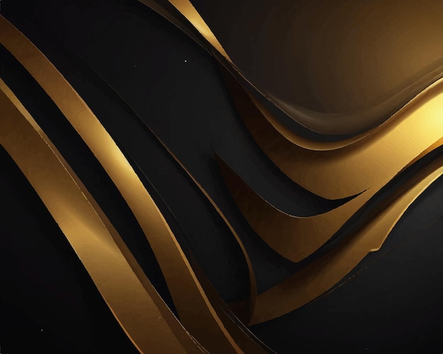 Black and golden abstract background