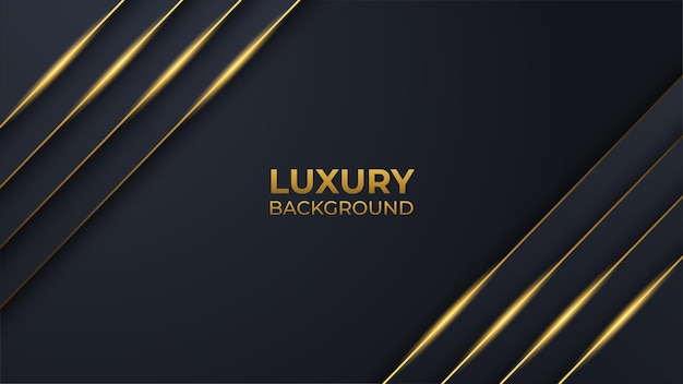 Black and golden luxury background editable vector image