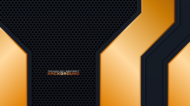 Black and golden modern vector background, EPS 10