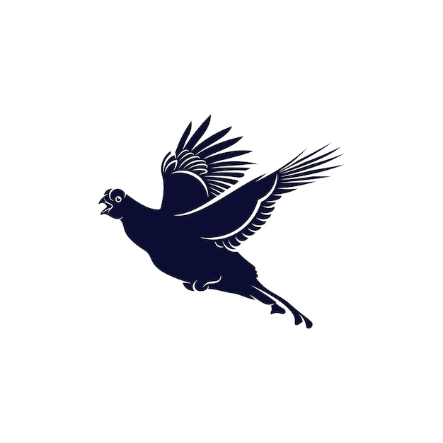 Black Grouse design vector illustration Creative Black Grouse logo design concepts template icon symbol