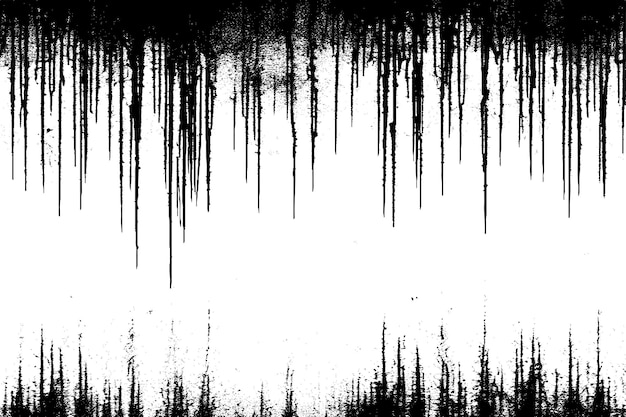 Vector black grungy texture on white background vector illustration overlay monochrome grungy background