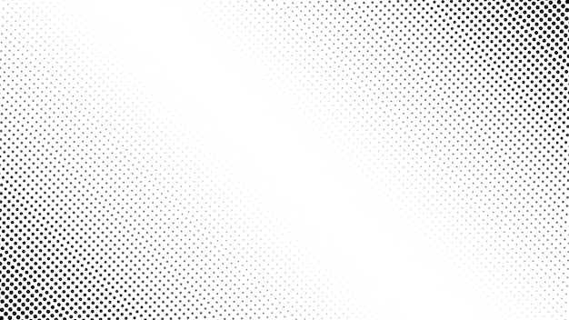 Black halftone dots background