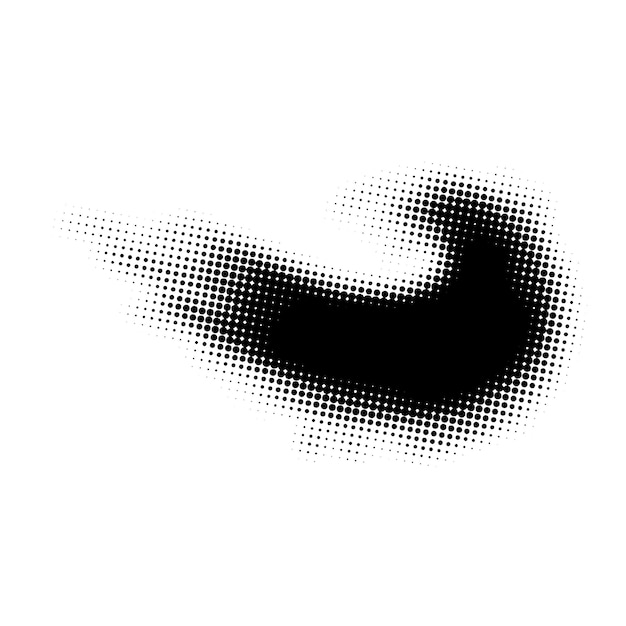 Black Halftone Dots