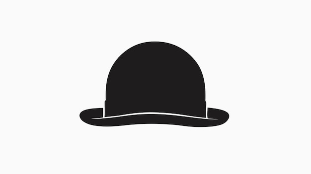 Vector a black hat with a black band on it