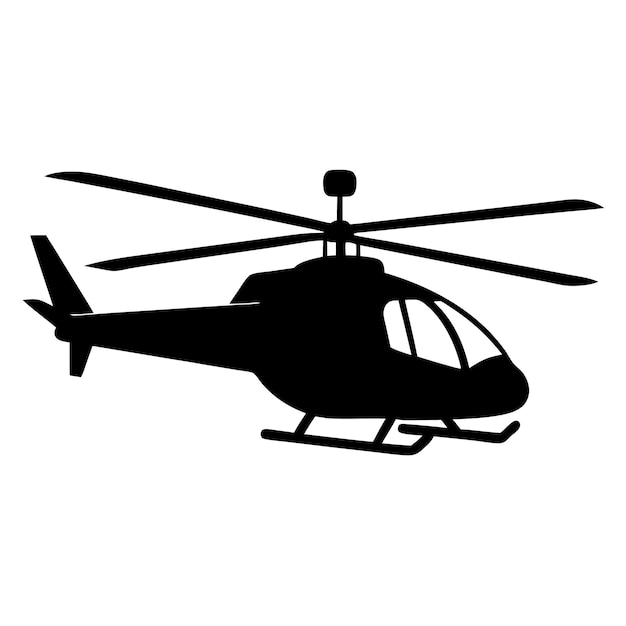 a black helicopter with a picture of a helicopter on it