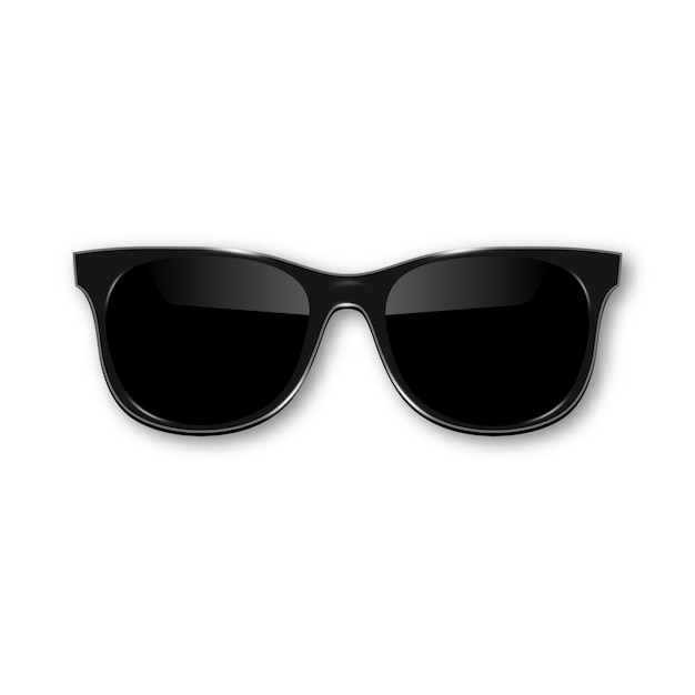 Black hipster sunglasses