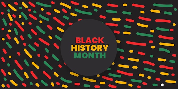 Vector black history month background 2023 or african american history background