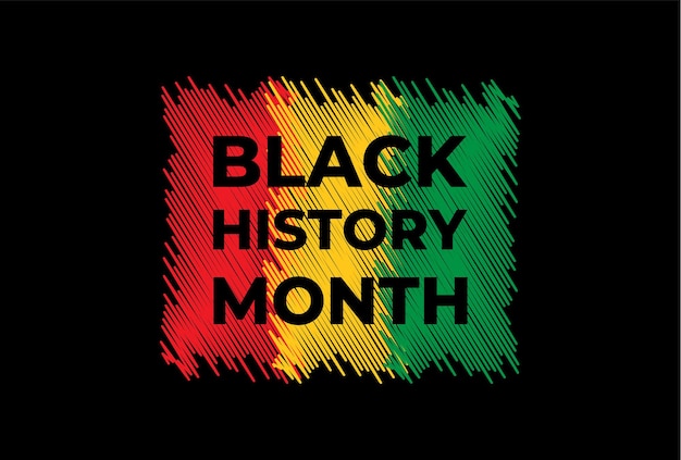 Black History Month background or African American History Celebrate February in the USA and Canada