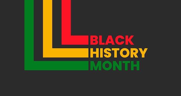 Black history month background or african american history celebrate february in the usa and canada