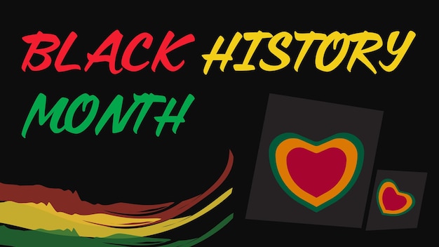 Black History Month background African American History is celebrated annually in February