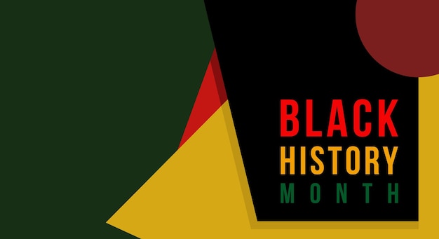 Black History Month background African American History is celebrated annually in February