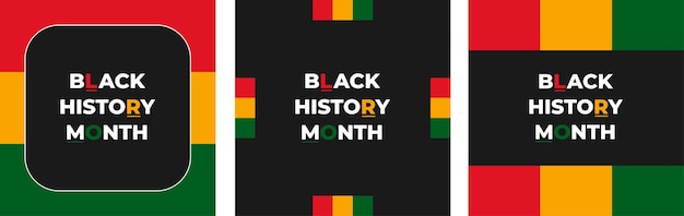 black history month background design Celebrated annually in February in the USA and Canada