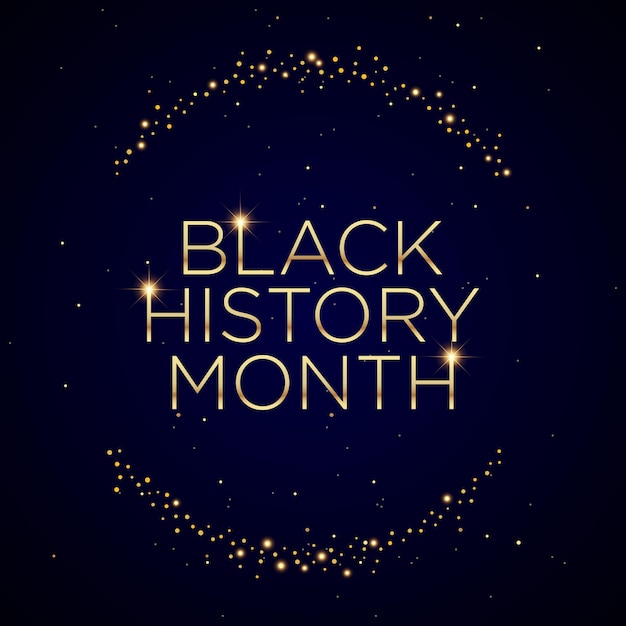 Black History Month Background Design Vector Illustration