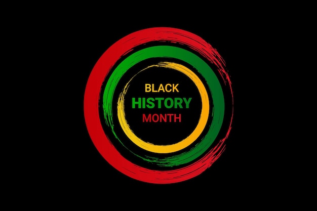 Black history month celebrate vector illustration background design