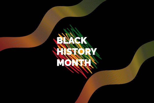 Vector black history month celebrate vector illustration background design