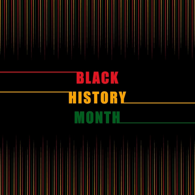 Black history month celebrate. vector illustration design graphic Black history month  background