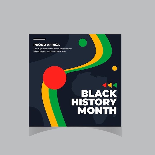 Black history month celebrate vector illustration design graphic Black history month Flyer banner