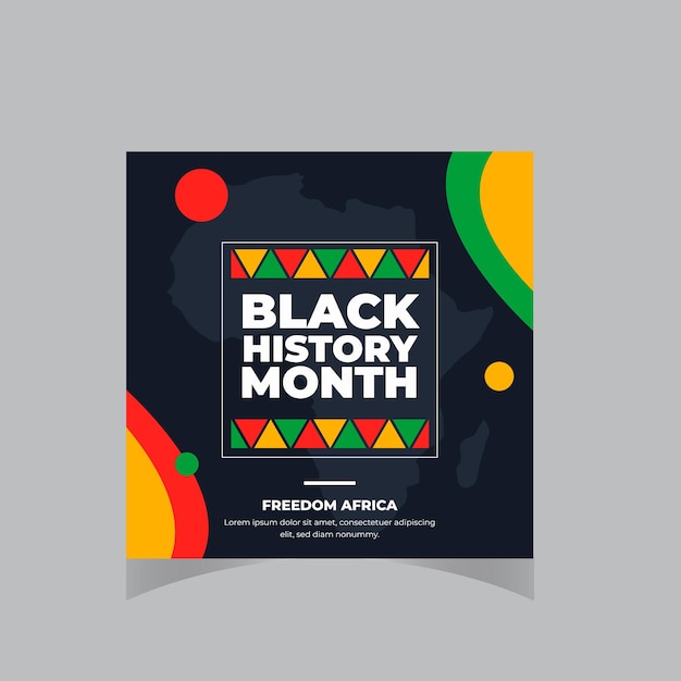 Black history month celebrate vector illustration design graphic Black history month Flyer banner