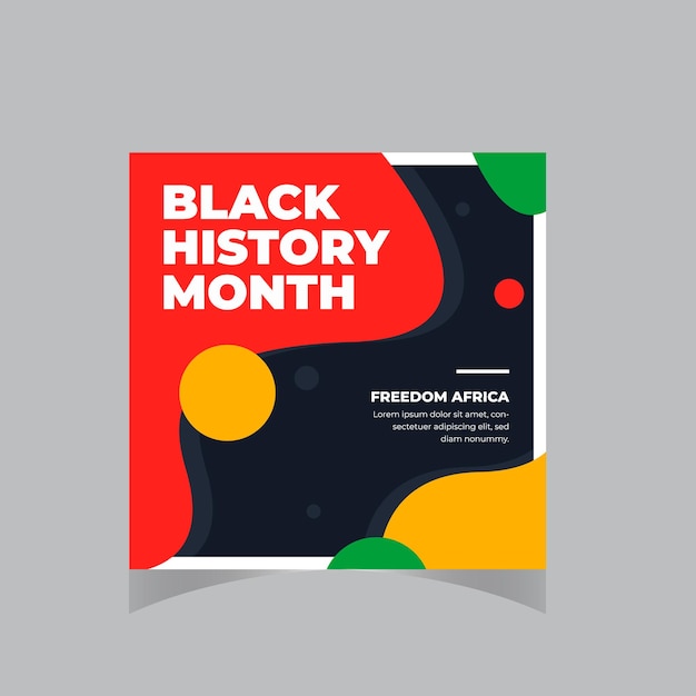 Black history month celebrate vector illustration design graphic Black history month Flyer banner