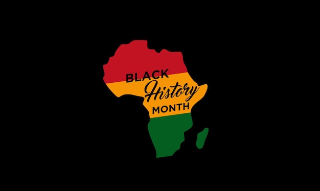 Black history month celebration illustration design