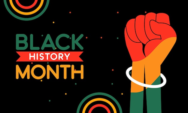 Black History Month Concept Vector Illustration of AfricanAmerican History Month