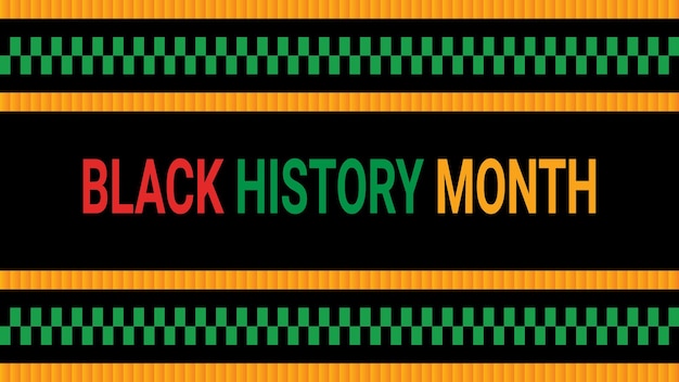 Vector black history month social media post vector design is celebrated annually in february