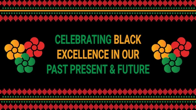 Vector black history month social media post vector design is celebrated annually in february