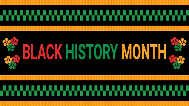 Vector black history month social media post vector design is celebrated annually in february