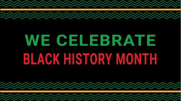 Vector black history month social media post vector design is celebrated annually in february