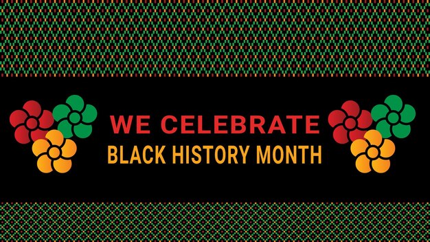 Vector black history month social media post vector design is celebrated annually in february