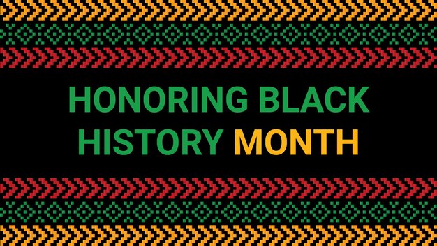 Vector black history month social media post vector design is celebrated annually in february