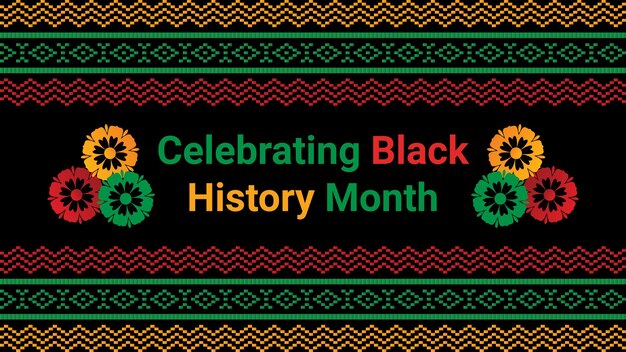 Vector black history month social media post vector design is celebrated annually in february