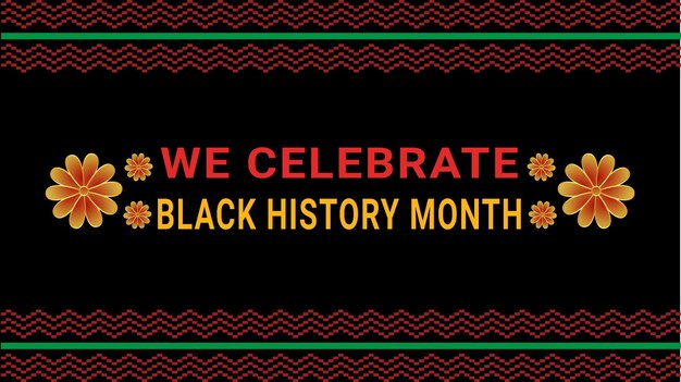 Vector black history month social media post vector design is celebrated annually in february