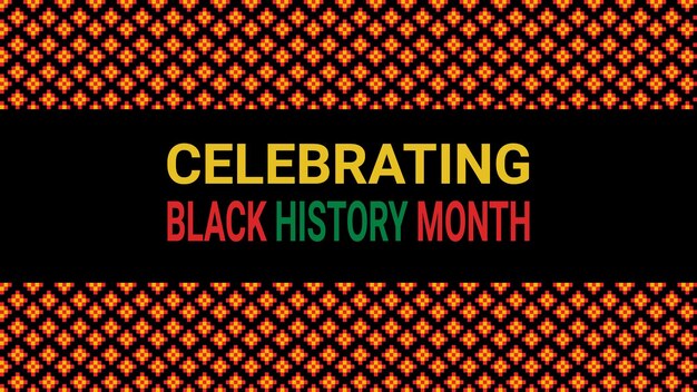 Black history month social media post vector design