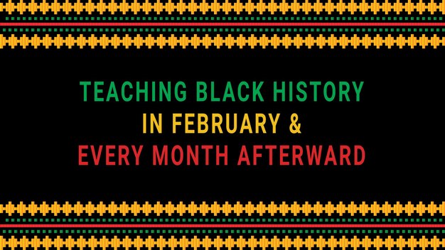 Black history month social media post