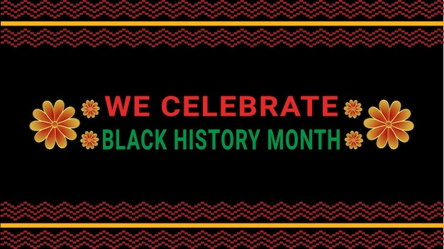 Vector black history month social media post