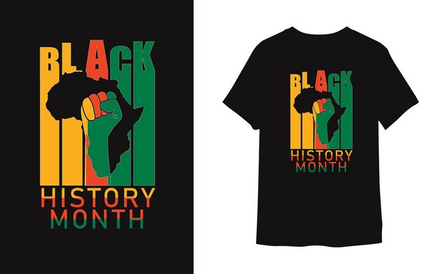 Vector black history month tshirt design