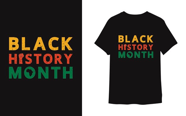 Vector black history month tshirt design