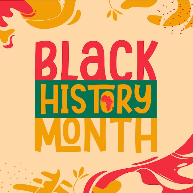 Black History month vector design