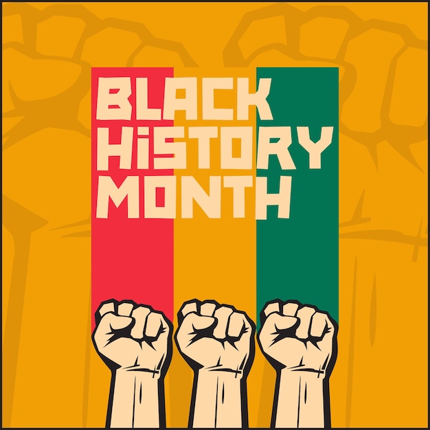 Black History month vector design