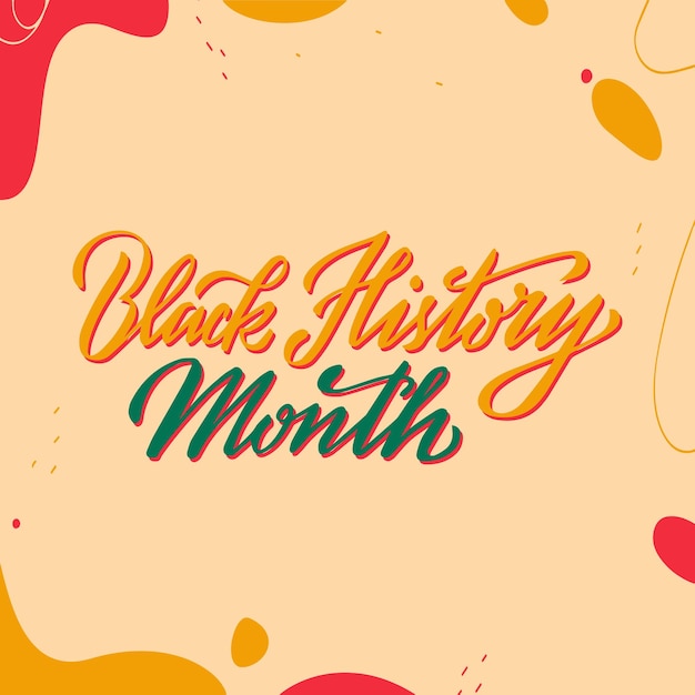 Black History month vector design