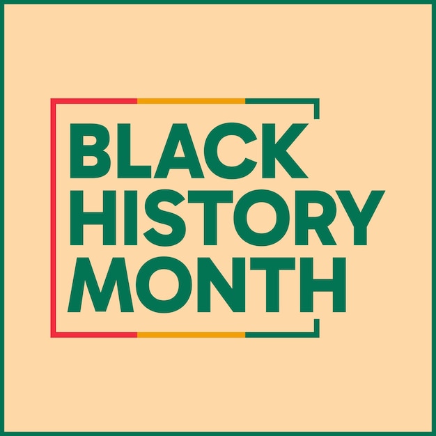 Black History month vector design