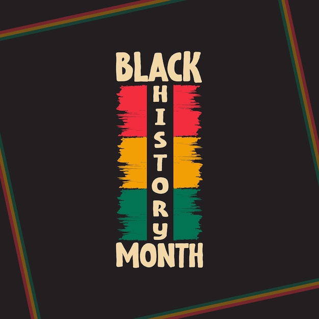 Black History month vector design