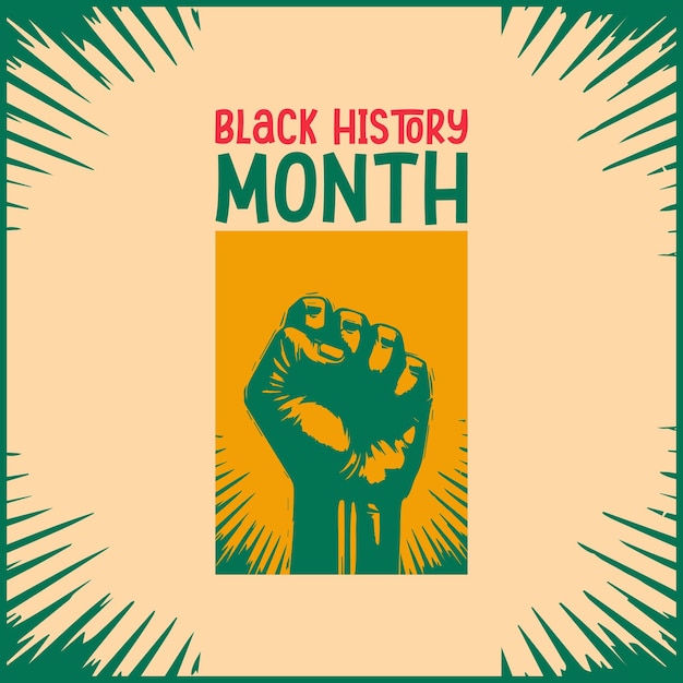 Black History month vector design