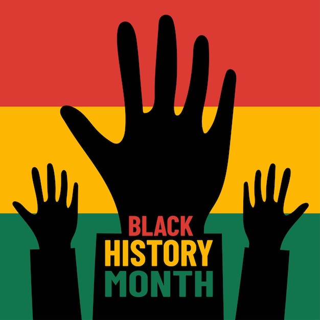 Black history month Vector illustration of african history