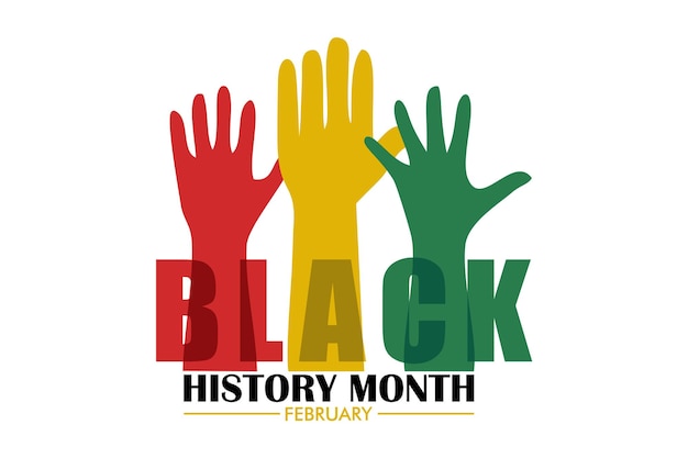 Black History Month Vector Template Design Illustration flat vector modern illustration