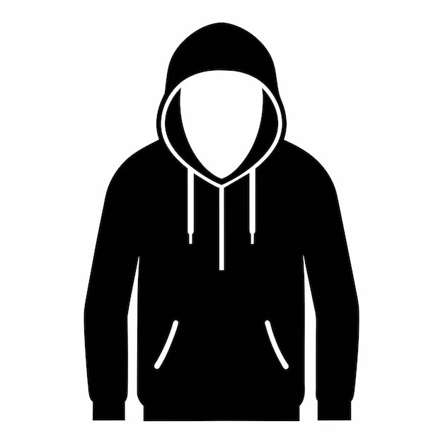 a black hooded sweatshirt with a hood that says  hood