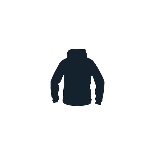 black hoodie silhouette for icon